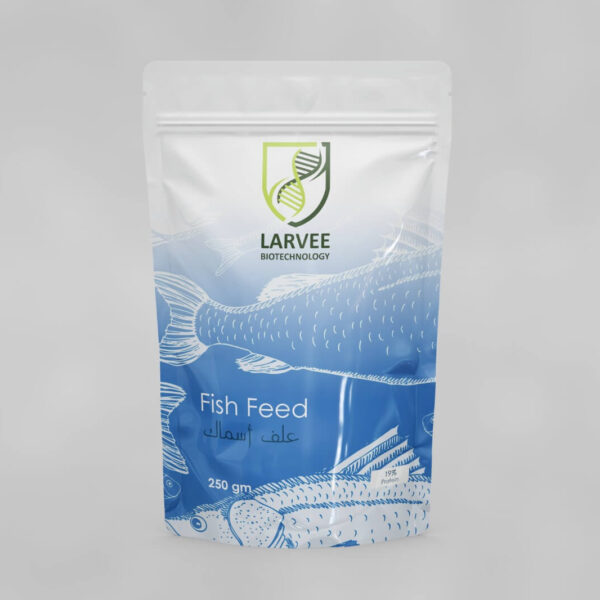 Larvee's Fish Feed is a balanced food containing a blend of essential proteins and amino acids that fish need for healthy and rapid growth. This feed is specifically designed to meet the nutritional needs of fish and maximize the benefits of feeding.